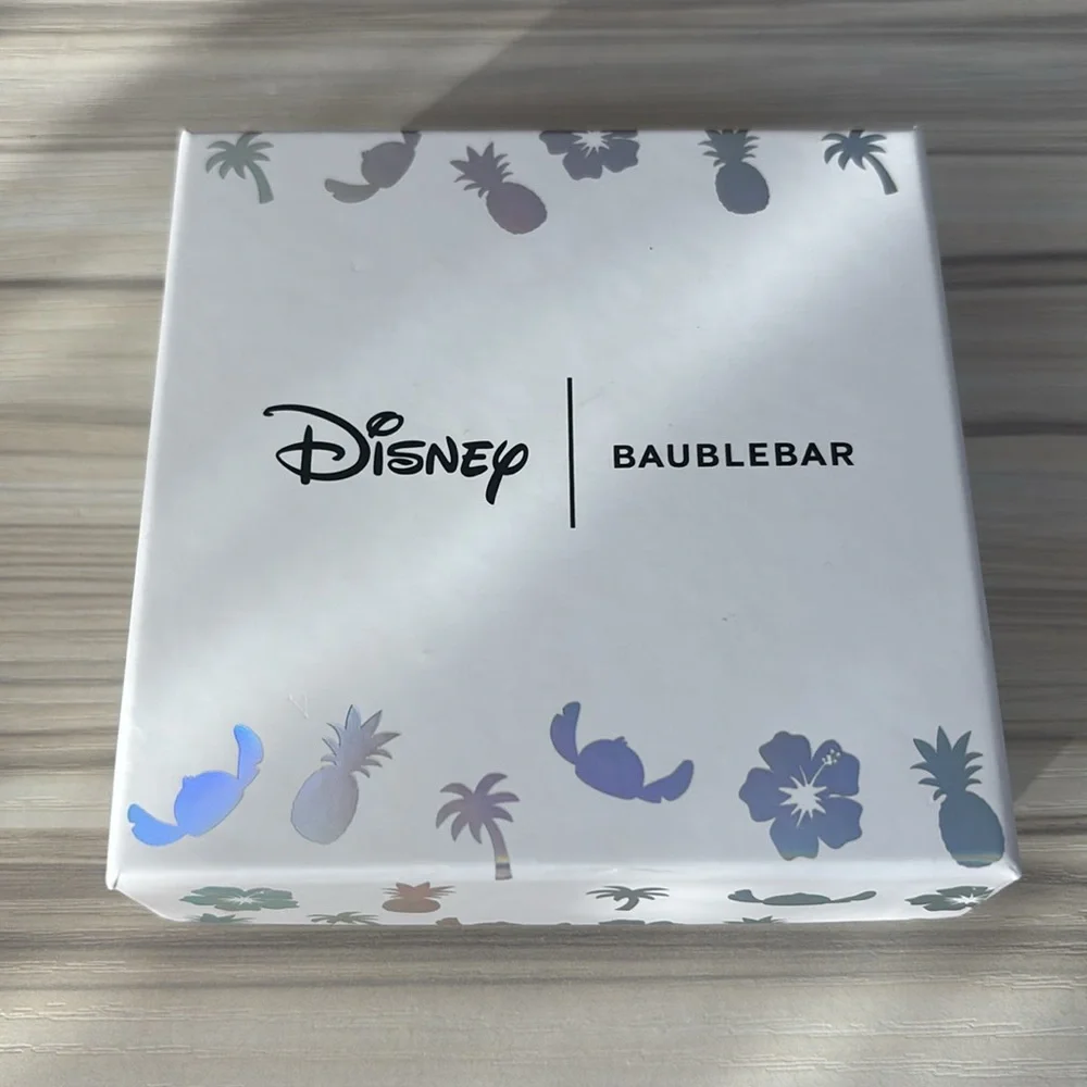 BaubleBar x Disney Stitch inside Pineapple Lilo and Stitch Glitter earrings